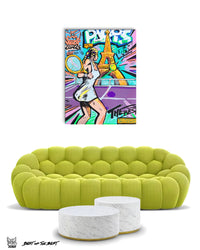 Art VLADI - Tennis Paris - Print Painting - www.vladicomics.com