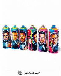 Art VLADI - 007 BOND - Set Spray Cans - www.vladicomics.com