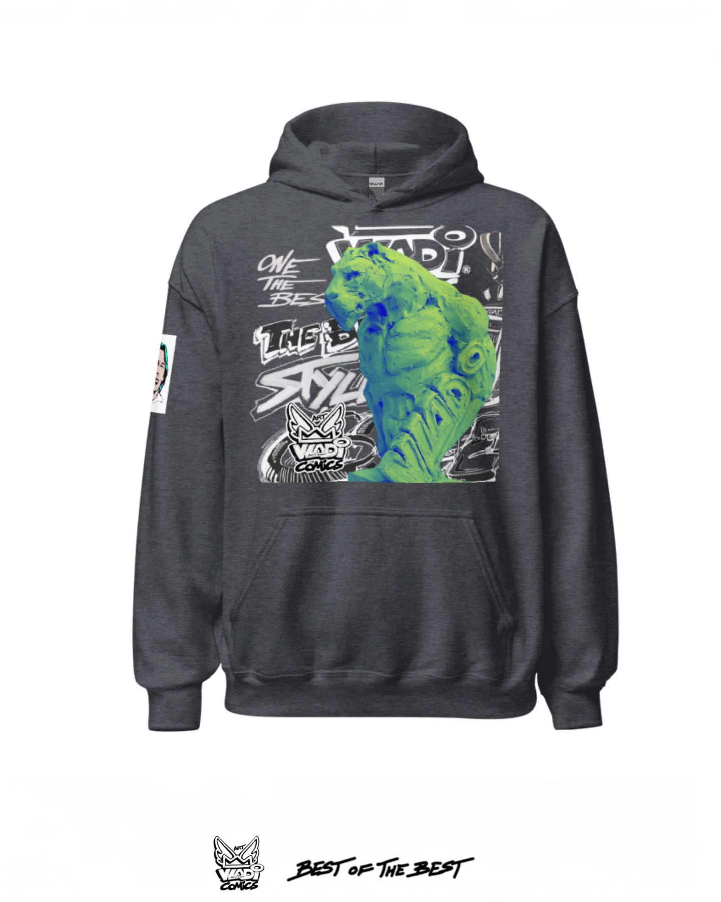 Art VLADI - TIGER Sculpture - Sweatshirt - www.vladicomics.com