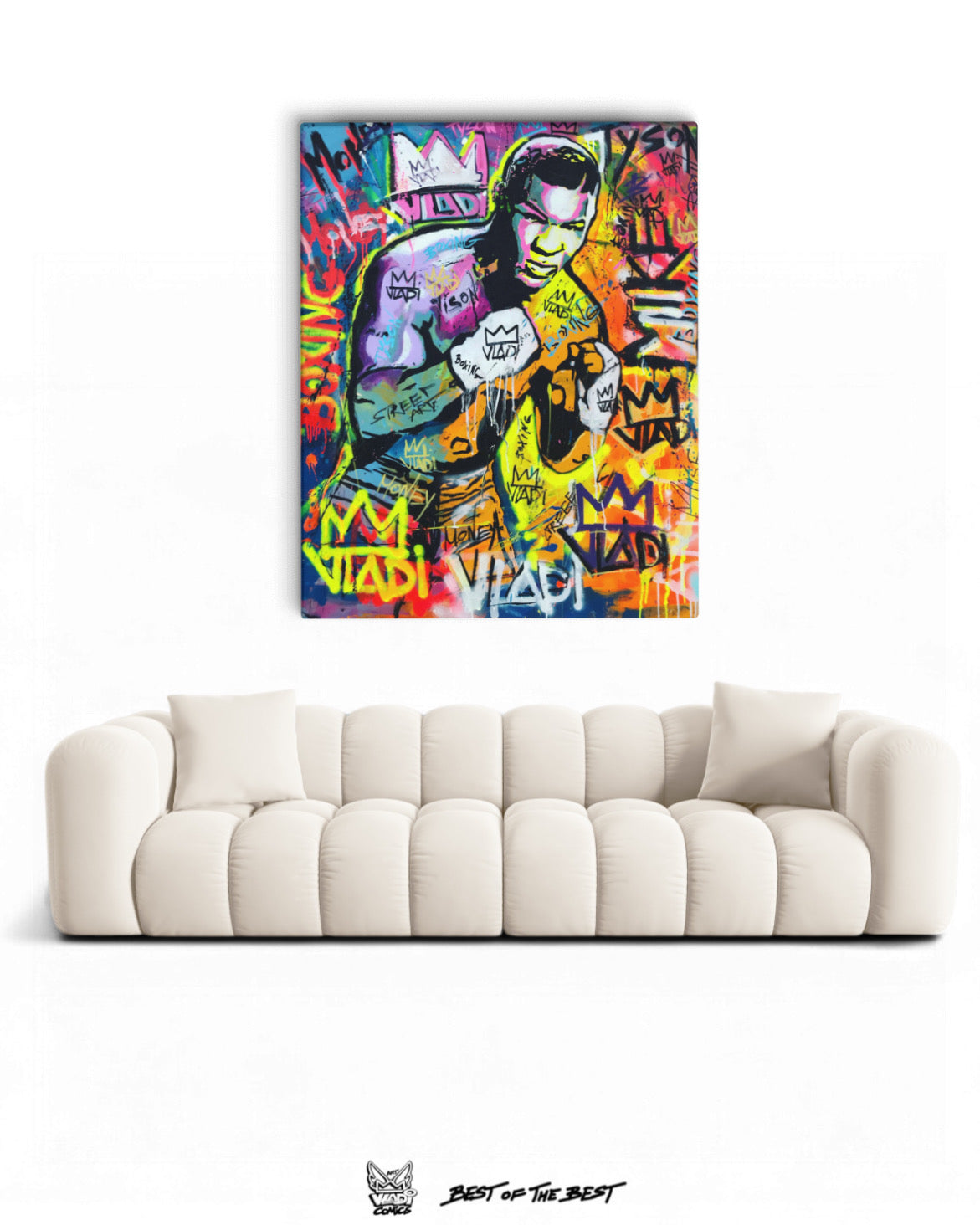 Art VLADI - IRON MIKE- Print Painting - www.vladicomics.com