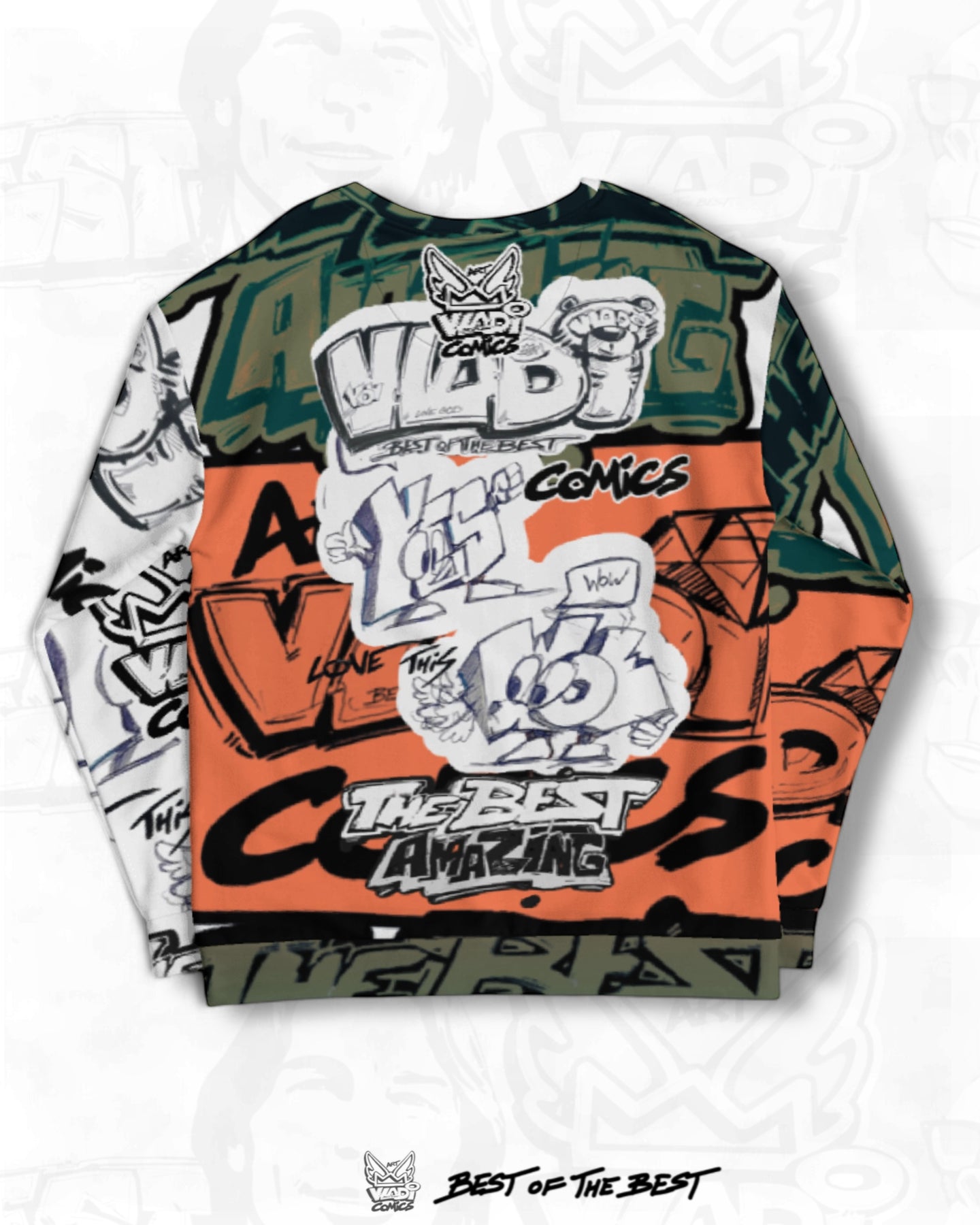 Art VLADI Comics - WOW YES  - Sweatshirt - www.vladicomics.com