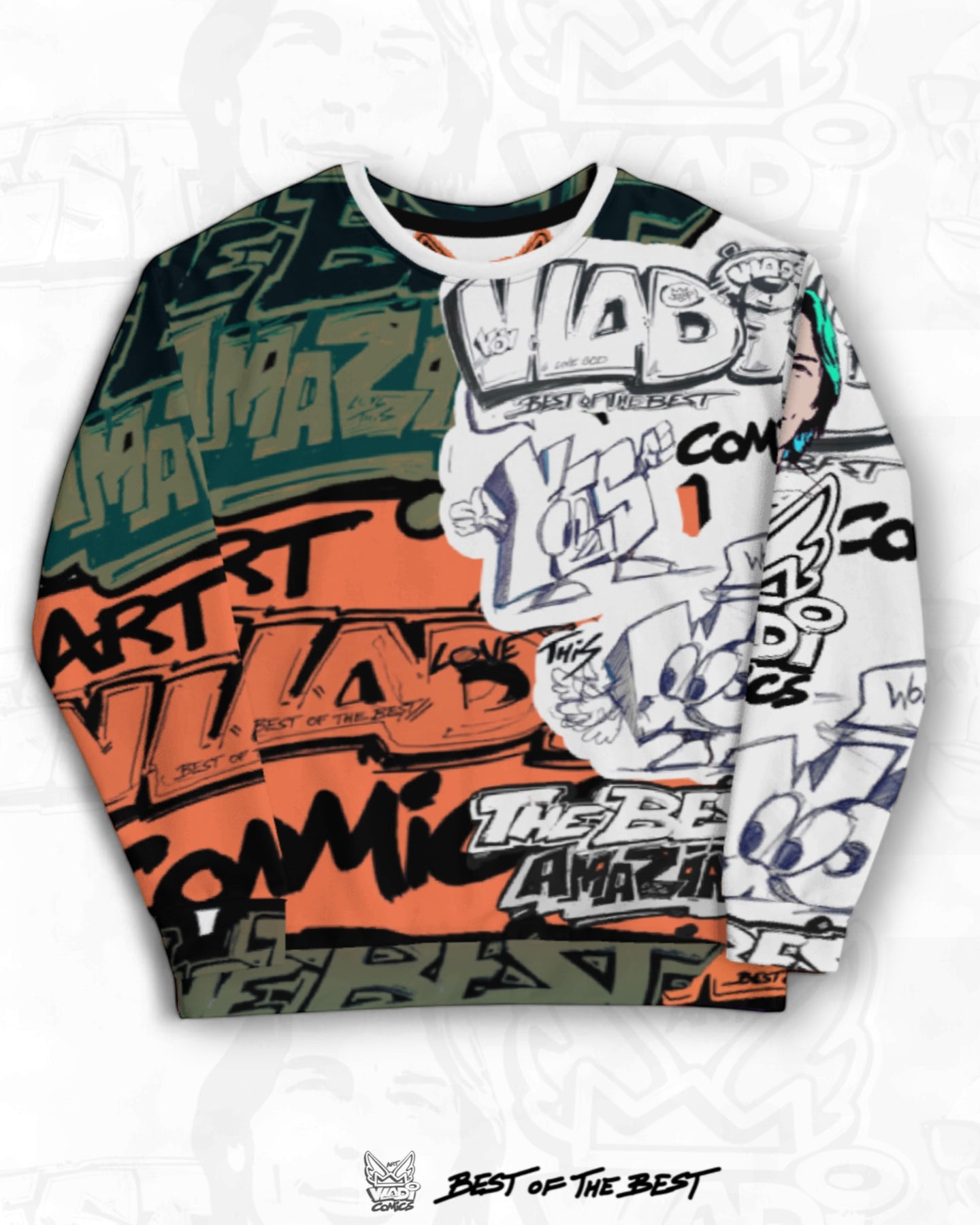 Art VLADI Comics - WOW YES  - Sweatshirt - www.vladicomics.com